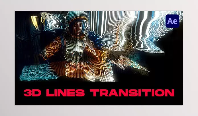 Videohive – 3D Lines Transitions After Effects Download 51000125