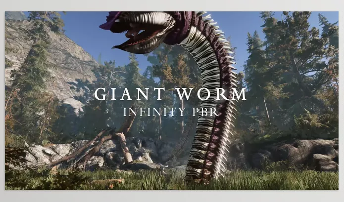 Unity asset – Giant Worm Pack PBR – Fantasy RPG Download v4.2