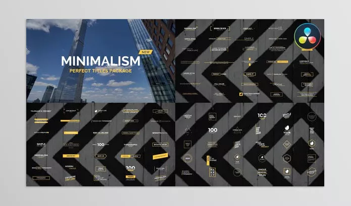 Videohive – Minimalism New DaVinci Resolve Download 51406366