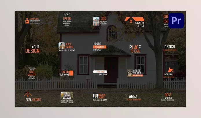 Videohive – Real Estate Titles for Premiere Pro Download 51949632