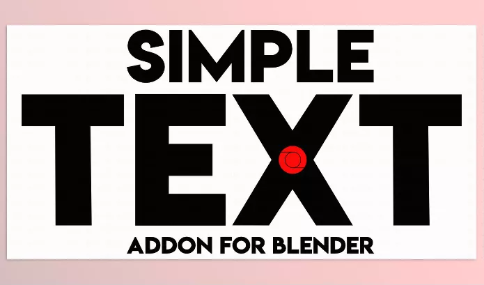 Blender – Simple Text Addon Download v1.1.1