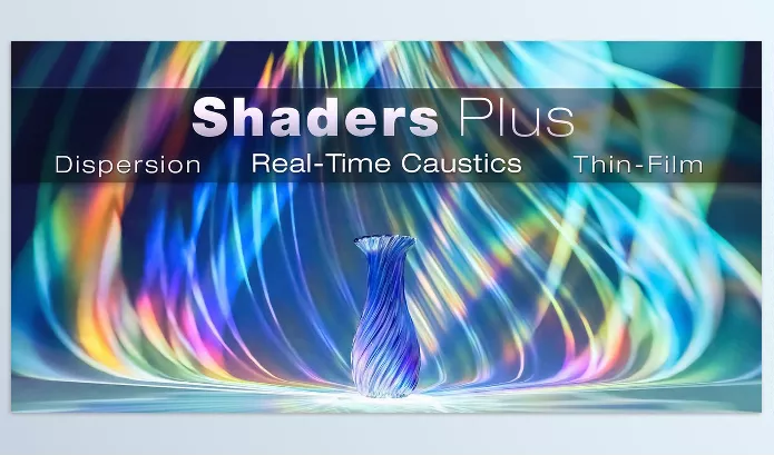 Blender – Shaders Plus Download v4.1 (Caustics, Thin Film, Dispersion For Cycles and Eevee)