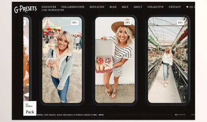 G Presets – NP Mobile Preset Pack Download