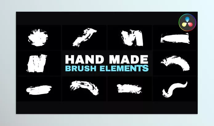 Videohive – Hand Made Brush Elements Davinci Resolve Download 52660018