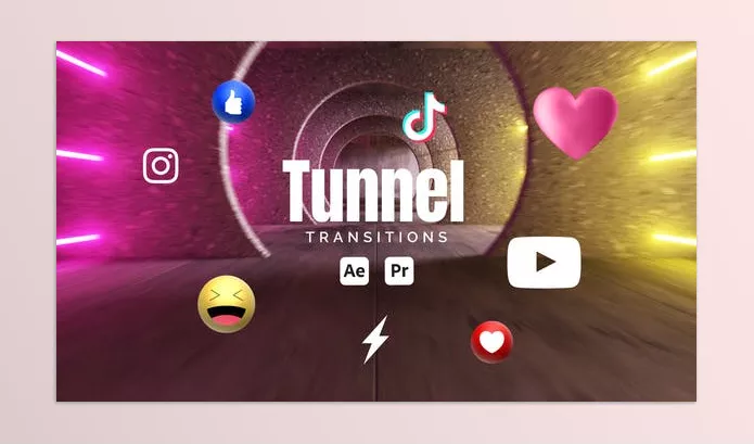 Videohive – Tunnel Transitions Download 53256059