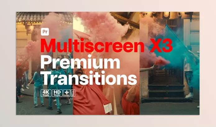 Videohive – Premium Transitions Multiscreen X3 for Premiere Pro Download 52725297