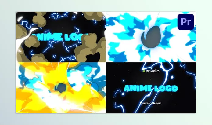 Videohive – Massive Anime Explosion Logo Opener Premiere Pro MOGRT Download 53315388