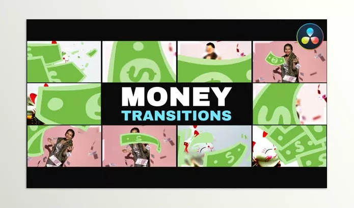 Videohive – Money Transitions DaVinci Resolve Download 53644356