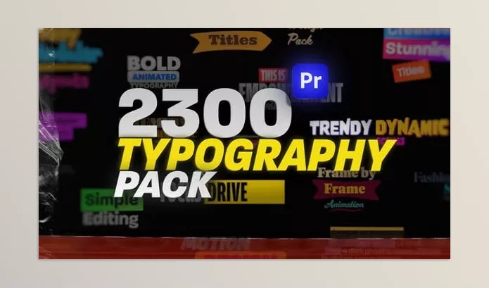 Videohive – 2300 Animated Typography Pack For Premiere Pro Download 54262105