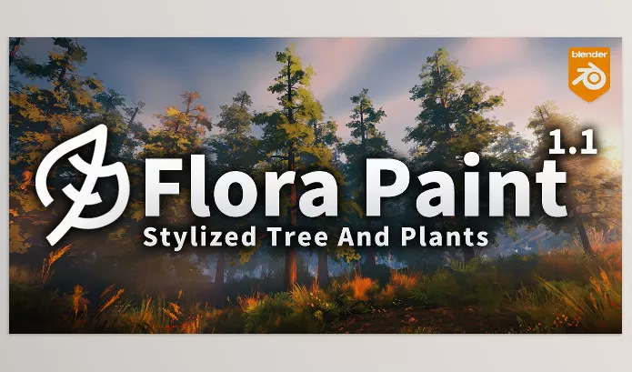 Blender – Stylized Trees And Plants Tree Library Flora Paint Download