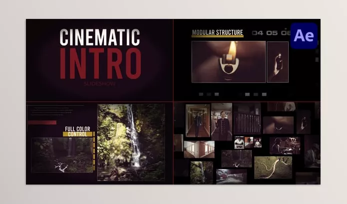 Videohive – Cinematic Intro Slideshow for After Effects Download 55301154