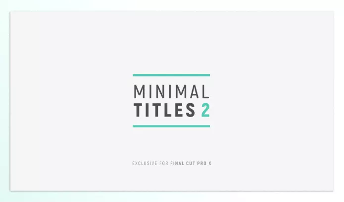 LenoFX – Minimal Titles 2 for Final Cut Pro Download