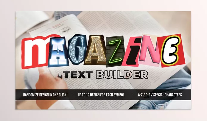 Videohive – Magazine Text Builder Download 55160507