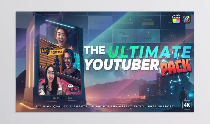 Videohive – The Ultimate YouTuber Pack Download 19539344 (Final Cut Pro X)