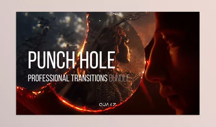 Videohive – Punch Hole Transitions for After Effects Download 55612450