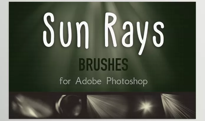 Creativemarket – SUN RAYS Brushes for Adobe Photoshop Download 94601334