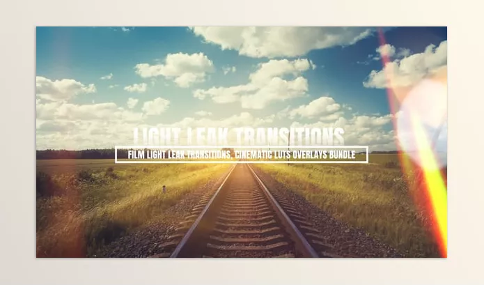 Videohive – Film Burn Light Leak Transitions and Cinematic LUTs Overlays Bundle Download 55742030