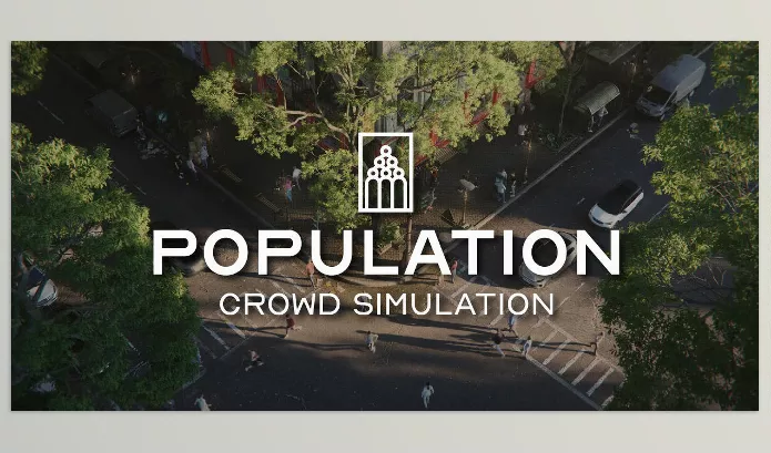 Blender – Population Human Crowd Simulation Addon Download v1.1.2