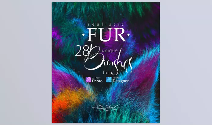 Eldar Zakirov – Realistic FUR Brushes for Affinity Photo and Designer Download