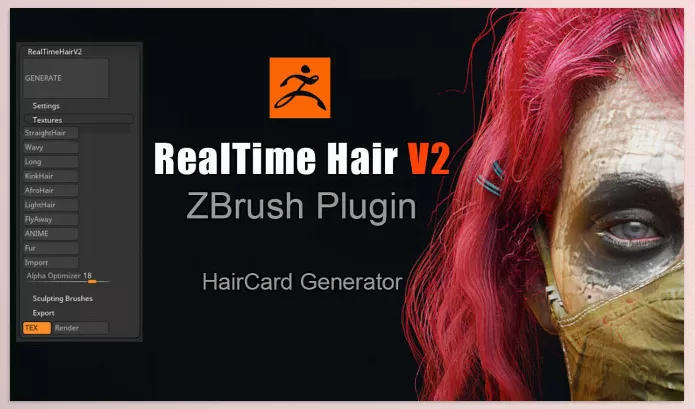 Artstation – Real time Hair ZBrush Plugin Download v2