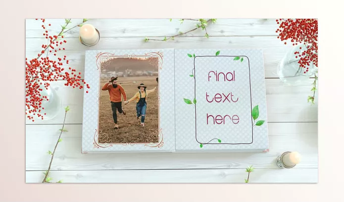 Videohive – Wedding Or Valentine’s Day Photo Album Download 56271988