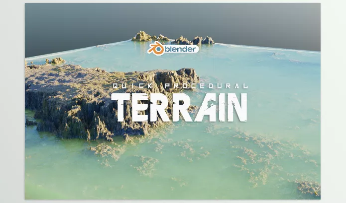 Blender – Quick Procedural Terrain & Water Addon Download v1.0