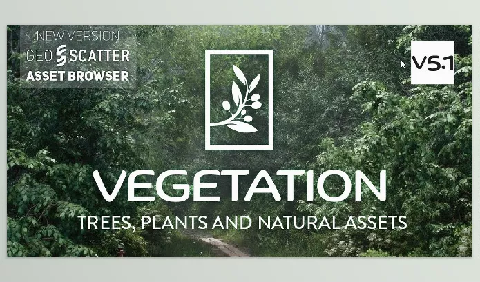 Blender – Tree Vegetation Pro Download v5 + Assets Vol.1 & 2 (Tree And Plant Animation Library Addon)