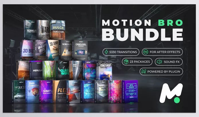 Gumroad – Motion Bro Bundle for After Effects – 5000 Transitions Download