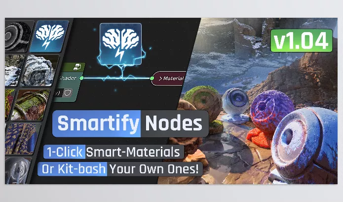 Blender – Smartify Nodes Download v1.04 (Easy Smart Materials and Effects)