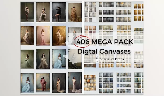 Shades of Drops – 406 Mega Pack Digital Canvases Download