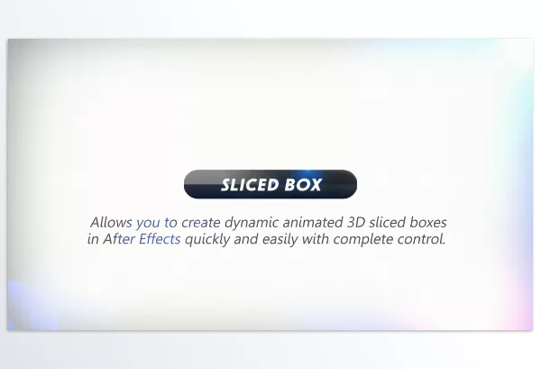 Aescripts – Sliced Box V3 Download v3.31 (Win, Mac)