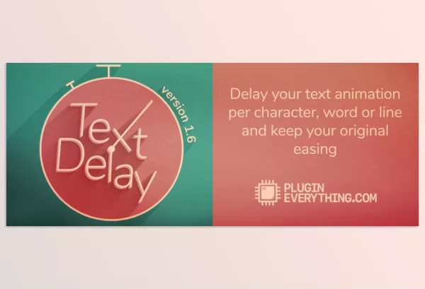 Aescripts – TextDelay Download v1.7.6 (Win, Mac)