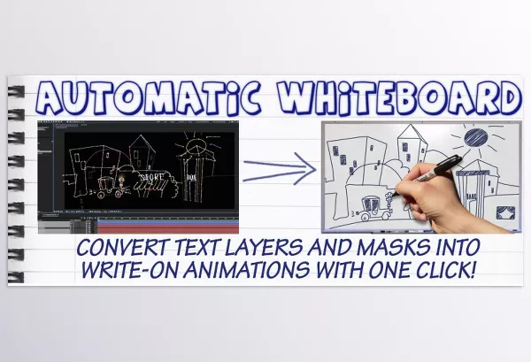 AeScripts – Automatic Whiteboard Download v1.2 for AE (Win, Mac)