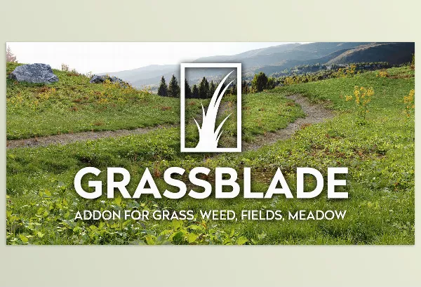 Blender – Grassblade Download v2.6 (Addon For Grass, Weed, Field, Meadow, Lawn)