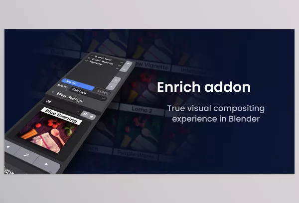 Blender – Enrich Download v2.1.0 (Addon For True Visual Compositing)