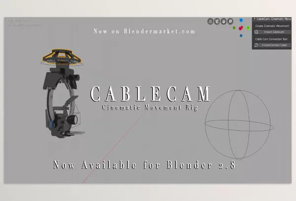 Blender – Cablecam Download v1.00 (Cinematic Camera Movement Rig)