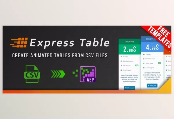 Aescripts – Express Table Download v1.2 (Win, Mac)