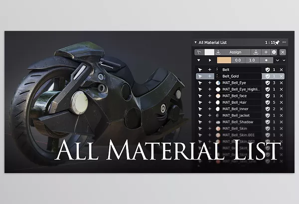 Blender – All Material List Download v2.7.58