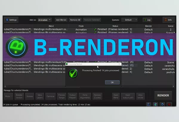 Blender – B Renderon Download v3.1 – Win (Standalone Render Manager)