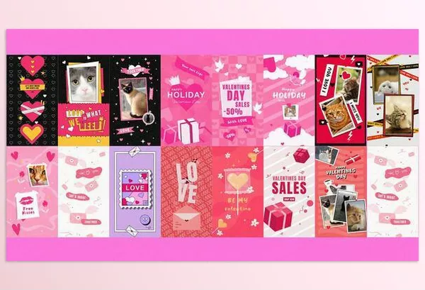 Videohive – Valentine Day Stories Package Download 50327573