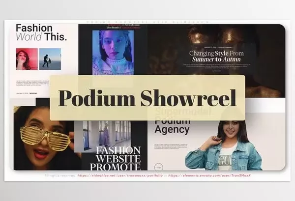 Videohive – Podium Showreel Grid Slideshow Download 50455004