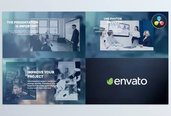 Videohive – Corporate and Modern Slideshow for DaVinci Resolve Download 50464792