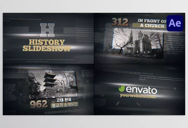 Videohive – History Slideshow for After Effects Download 50564331