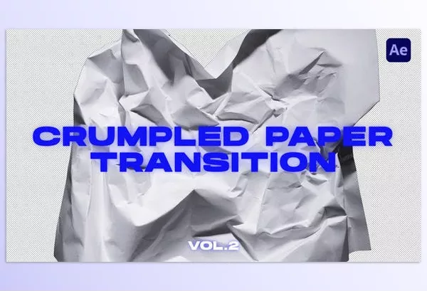 Videohive – Crumpled Paper Transitions VOL.2. After Effects Download 50731757