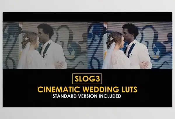 Videohive – Slog3 Cinematic Wedding and Standard Color LUTs Download 51047618