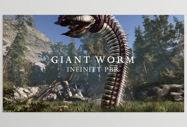 Unity asset – Giant Worm Pack PBR – Fantasy RPG Download v4.2