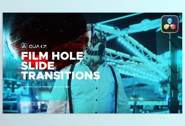 Videohive – Film Hole Roll Transitions for DaVinci Resolve Download 51634356