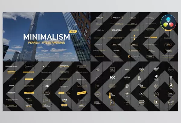 Videohive – Minimalism New DaVinci Resolve Download 51406366