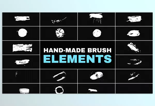 Videohive – Hand Made Brush Elements for Premiere Pro Download 52200617