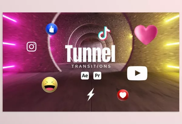 Videohive – Tunnel Transitions Download 53256059